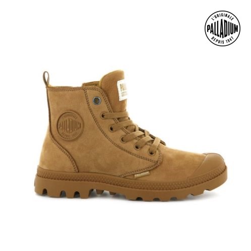 Bottes Palladium Pampa Hi Zip Nubuck Femme Marron | FR STJ163Y